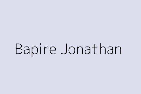 Bapire Jonathan